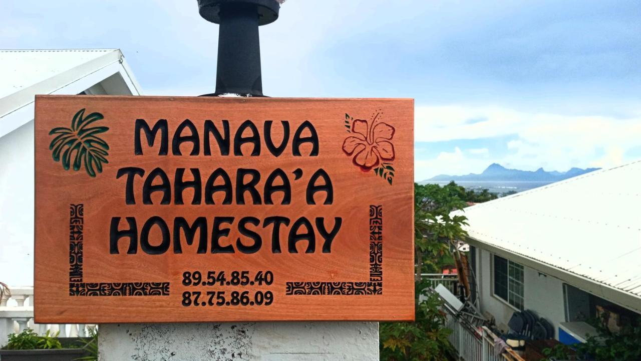 Manava Tahara'A Home Stay Mahina Eksteriør bilde